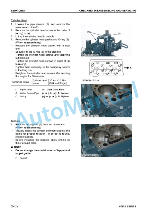 Komatsu 67E-1 Series Diesel Engine Shop Manual SEBM038300 4 Komatsu 67E-1 Series Diesel Engine Shop Manual SEBM038300 - Image 4