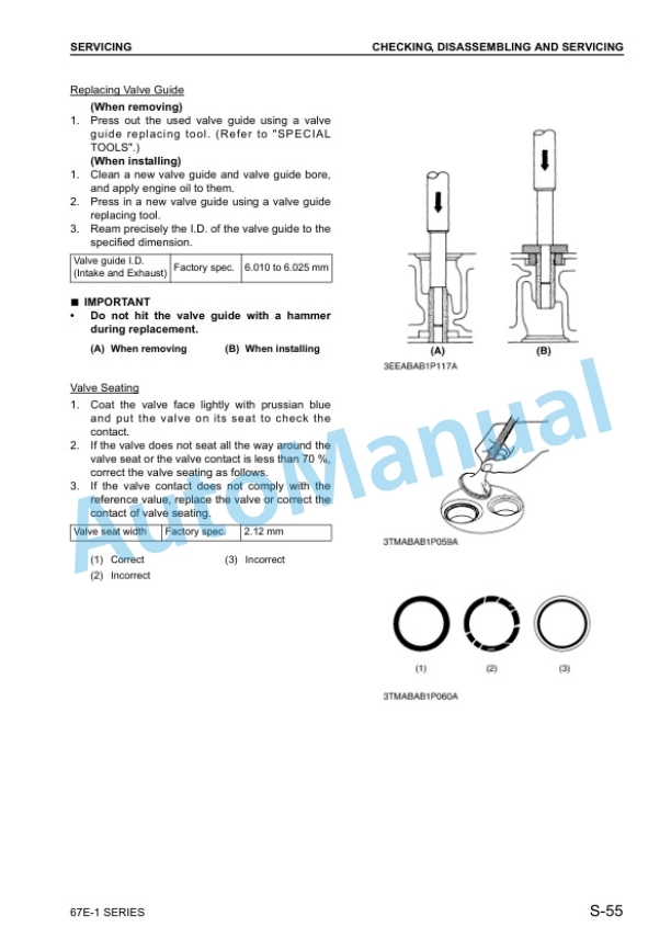 Komatsu 67E-1 Series Diesel Engine Shop Manual SEBM038300 5 Komatsu 67E-1 Series Diesel Engine Shop Manual SEBM038300 - Image 5