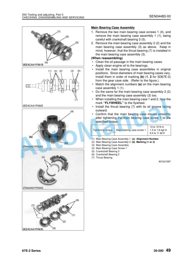 Komatsu 67E-2 Series Engine Shop Manual SEN04473-01 5 Komatsu 67E-2 Series Engine Shop Manual SEN04473-01 - Image 5