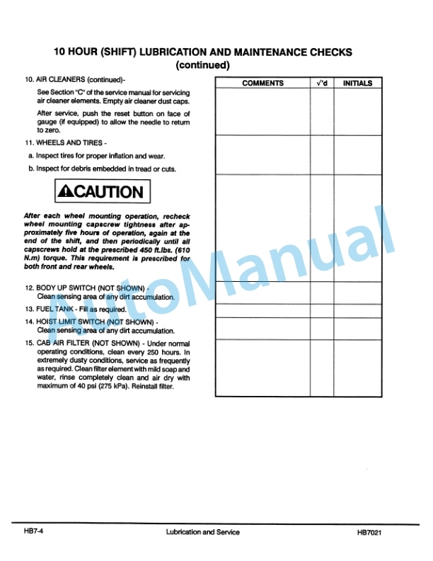 Komatsu 685E Dump Truck Operator Handbook DG674 5 Komatsu 685E Dump Truck Operator Handbook DG674-5