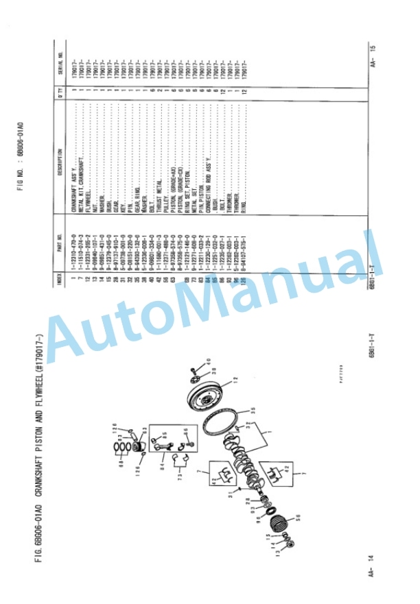 Komatsu 6BG1-1-T Engine Parts Manual PM324 3 Komatsu 6BG1-1-T Engine Parts Manual PM324-3