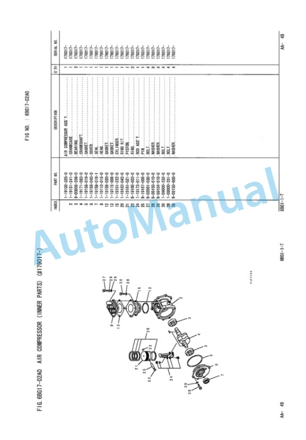 Komatsu 6BG1-1-T Engine Parts Manual PM324 4 Komatsu 6BG1-1-T Engine Parts Manual PM324-4