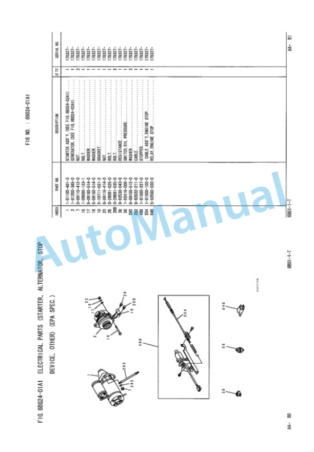 Komatsu 6BG1-1-T Engine Parts Manual PM324 5 Komatsu 6BG1-1-T Engine Parts Manual PM324-5