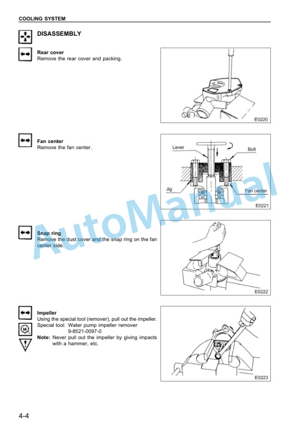 Komatsu 6BG1, 6BG1T Diesel Engine Shop Manual 6BG1T-BE2 4 Komatsu 6BG1, 6BG1T Diesel Engine Shop Manual 6BG1T-BE2-4