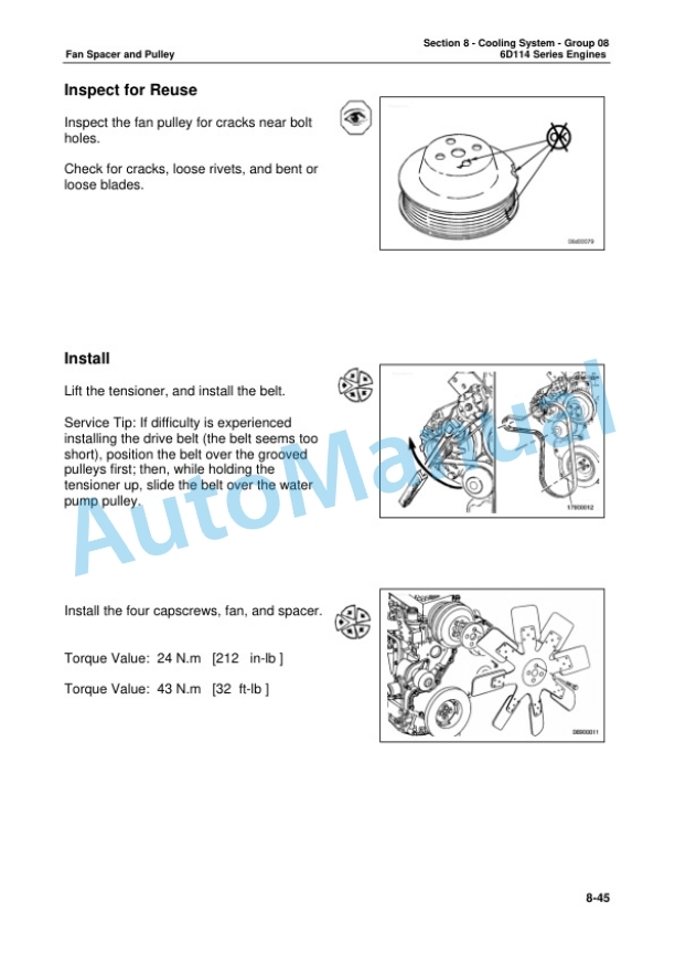 Komatsu 6D114 Series Engine Shop Manual SMEE1140C0 4 Komatsu 6D114 Series Engine Shop Manual SMEE1140C0 - Image 4