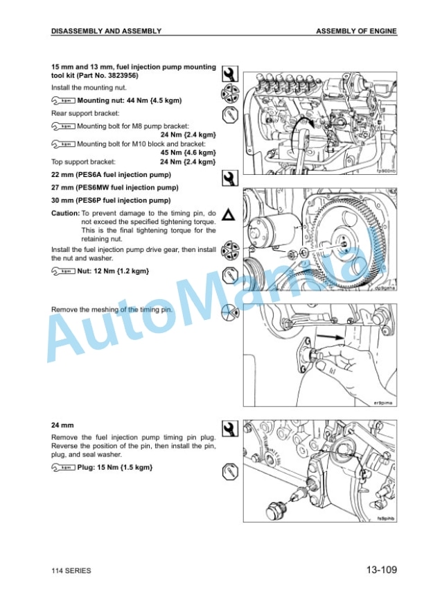 Komatsu 6D114 Series Engine Shop Manual SMEE1147K0 5 Komatsu 6D114 Series Engine Shop Manual SMEE1147K0 - Image 5