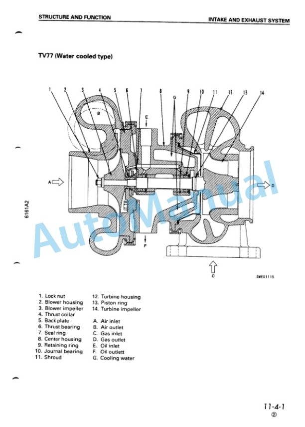 Alternative view of Komatsu 6D170-2 Series Diesel Engine Shop Manual SEBM008107