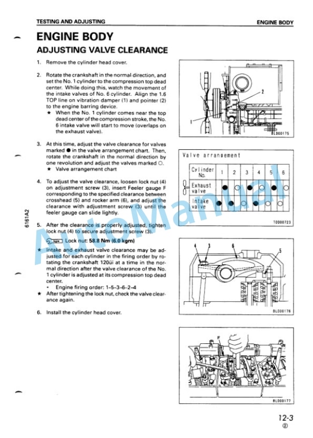 Komatsu 6D170-2 Series Diesel Engine Shop Manual SEBM008107 3 Komatsu 6D170-2 Series Diesel Engine Shop Manual SEBM008107 - Image 3