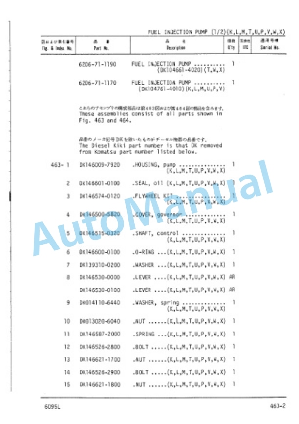 Komatsu 6D95L Diesel Engine Parts Manual 6D95L-PNE5 4 Komatsu 6D95L Diesel Engine Parts Manual 6D95L-PNE5-4