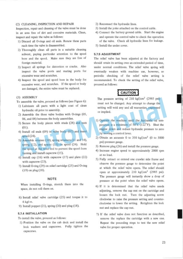 Alternative view of Komatsu 7055, 7065 Shop Manual S5GG0001E
