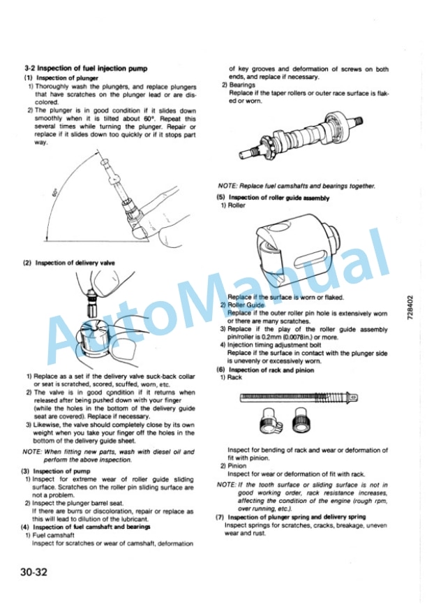 Komatsu 72-2, 75-2, 78-1, 84-2 Series Diesel Engine Shop Manual SEBM002400 3 Komatsu 72-2, 75-2, 78-1, 84-2 Series Diesel Engine Shop Manual SEBM002400 - Image 3