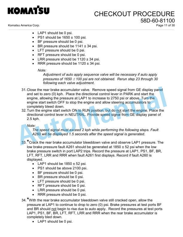 Komatsu 730E-10 Dump Truck Field Assembly Instruction CEAW012007 4 Komatsu 730E-10 Dump Truck Field Assembly Instruction CEAW012007 - Image 4