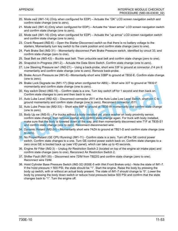 Komatsu 730E-10 Dump Truck Field Assembly Instruction CEAW012300 4 Komatsu 730E-10 Dump Truck Field Assembly Instruction CEAW012300 - Image 4