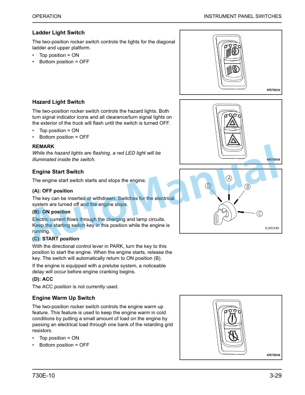 Komatsu 730E-10 Dump Truck Operation and Maintenance Manual CEAM034507 3 Komatsu 730E-10 Dump Truck Operation and Maintenance Manual CEAM034507 - Image 3