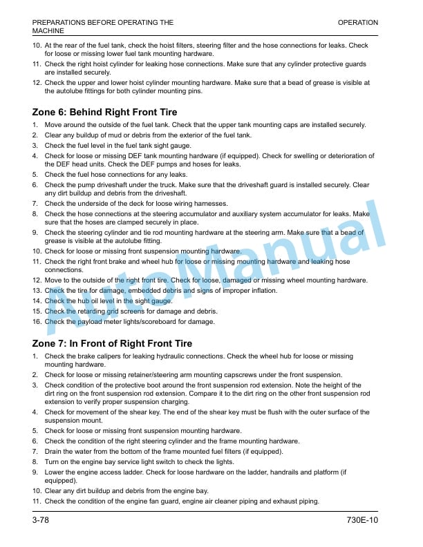 Komatsu 730E-10 Dump Truck Operation and Maintenance Manual CEAM034507 4 Komatsu 730E-10 Dump Truck Operation and Maintenance Manual CEAM034507 - Image 4