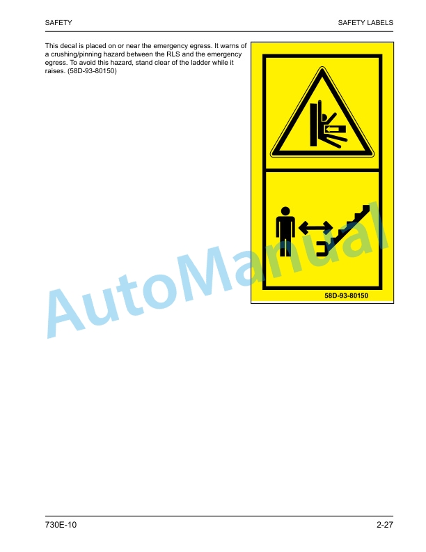 Alternative view of Komatsu 730E-10 Dump Truck Operation and Maintenance Manual CEAM034509