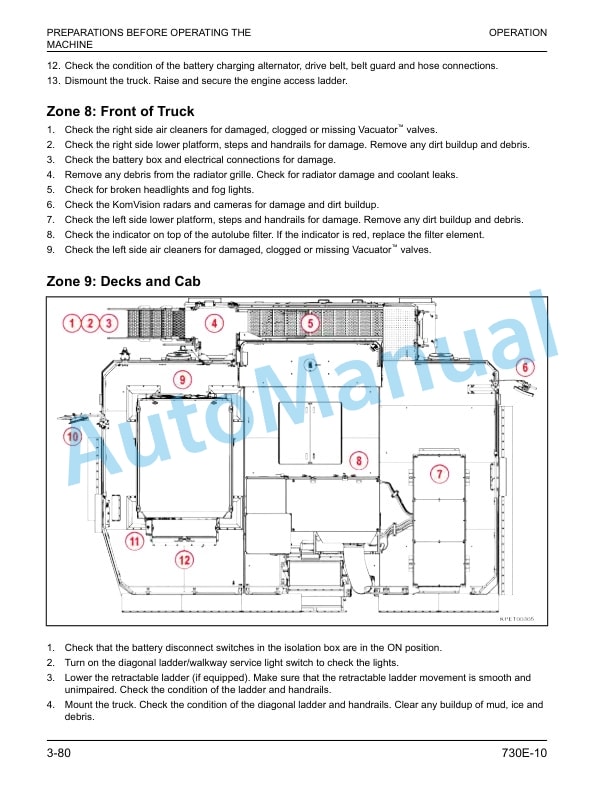 Komatsu 730E-10 Dump Truck Operation and Maintenance Manual CEAM034509 4 Komatsu 730E-10 Dump Truck Operation and Maintenance Manual CEAM034509 - Image 4