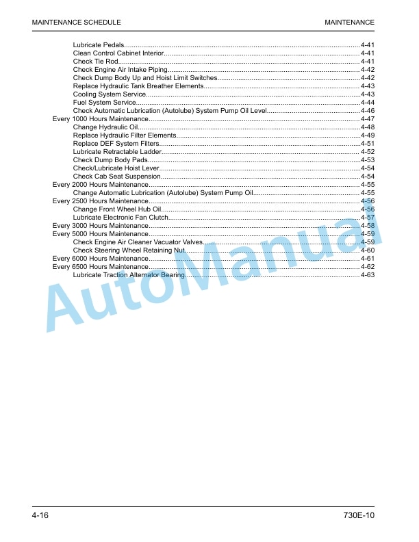 Komatsu 730E-10 Dump Truck Operation and Maintenance Manual CEAM034509 5 Komatsu 730E-10 Dump Truck Operation and Maintenance Manual CEAM034509 - Image 5