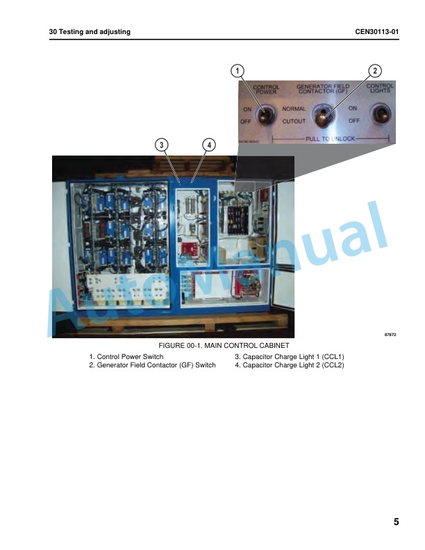 Alternative view of Komatsu 730E-10 Dump Truck Shop Manual CEBM036703