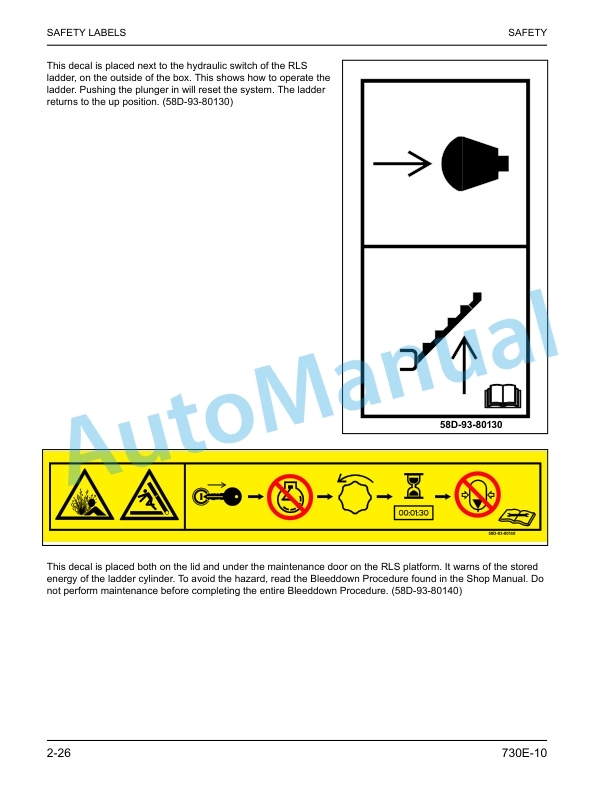 Alternative view of Komatsu 730E-10 Electric Dump Truck Operation and Maintenance Manual CEAM039100