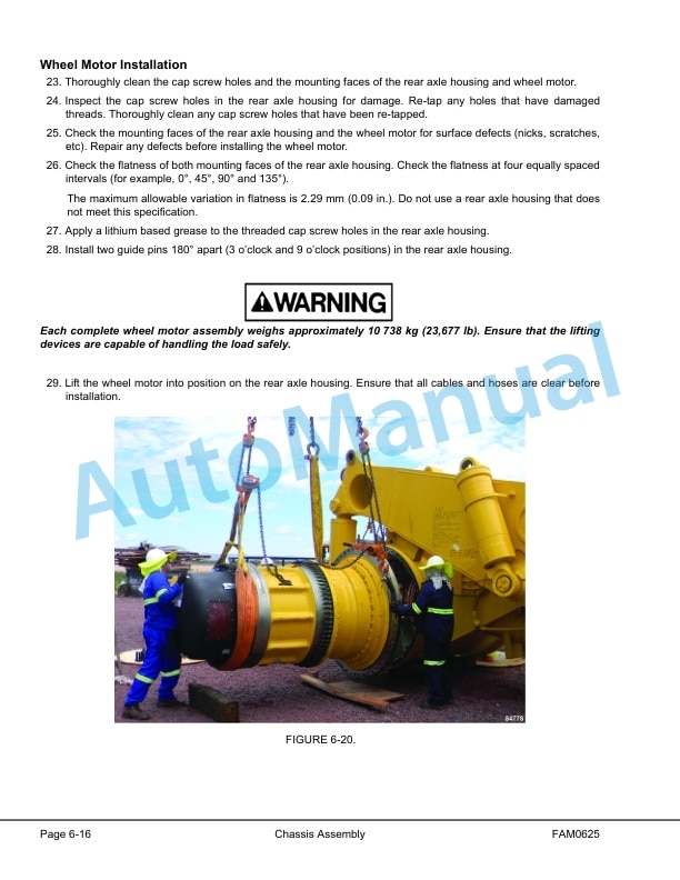 Alternative view of Komatsu 730E-8 Dump Truck Field Assembly Instruction CEAW007800