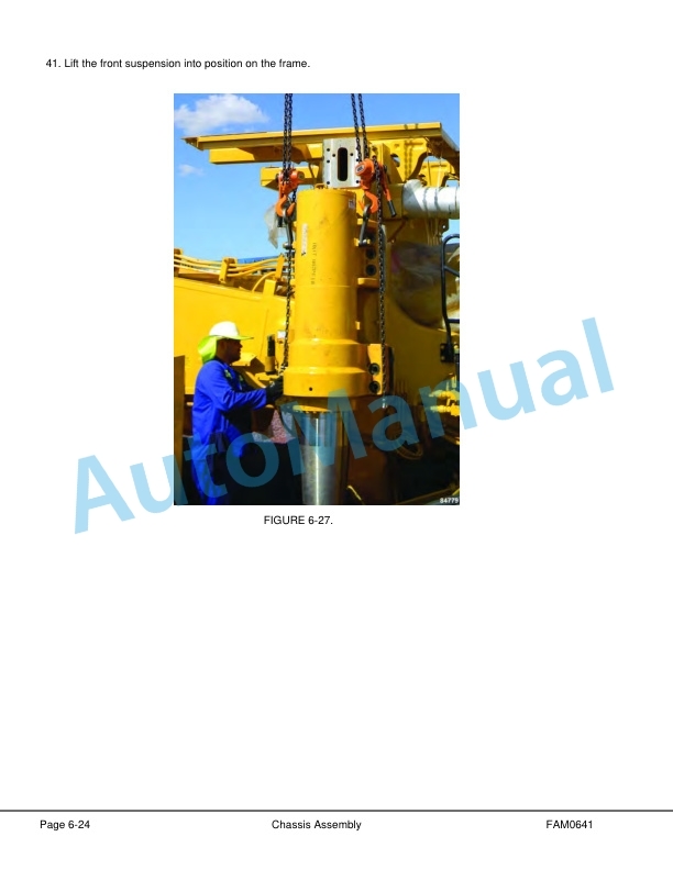 Alternative view of Komatsu 730E-8 Dump Truck Field Assembly Instruction CEAW007810