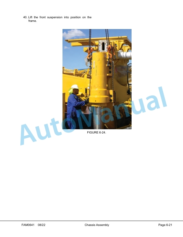 Alternative view of Komatsu 730E-8 Dump Truck Field Assembly Instruction CEAW007815