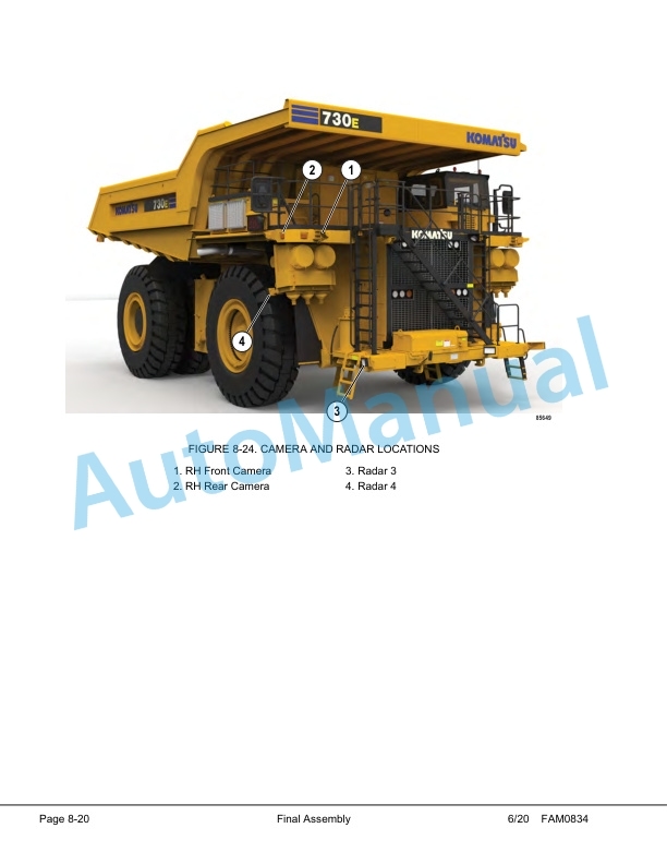 Komatsu 730E-8 Dump Truck Field Assembly Instruction CEAW007815 3 Komatsu 730E-8 Dump Truck Field Assembly Instruction CEAW007815 - Image 3