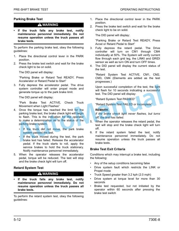 Komatsu 730E-8 Dump Truck Operation and Maintenance Manual CEAM026202 3 Komatsu 730E-8 Dump Truck Operation and Maintenance Manual CEAM026202 - Image 3