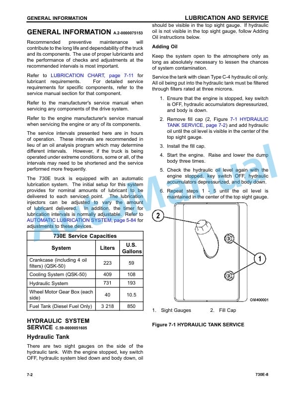 Komatsu 730E-8 Dump Truck Operation and Maintenance Manual CEAM033700 5 Komatsu 730E-8 Dump Truck Operation and Maintenance Manual CEAM033700 - Image 5