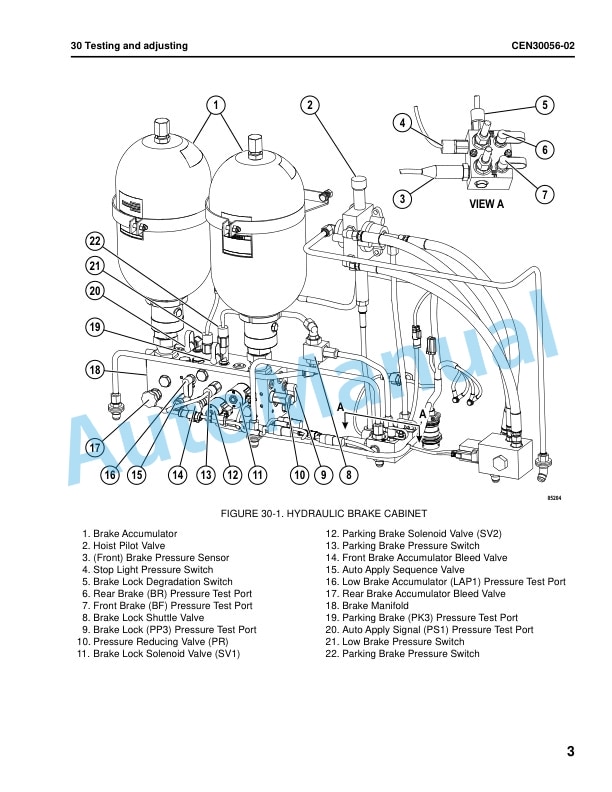 Alternative view of Komatsu 730E-8 Dump Truck Shop Manual CEBM032406