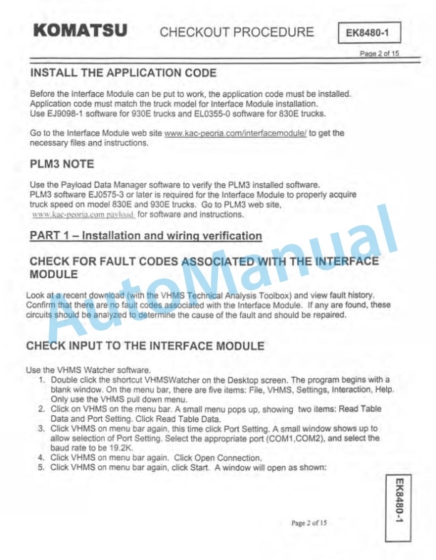 Komatsu 730E Dump Truck Field Assembly Instruction CEAW004103 4 Komatsu 730E Dump Truck Field Assembly Instruction CEAW004103 - Image 4