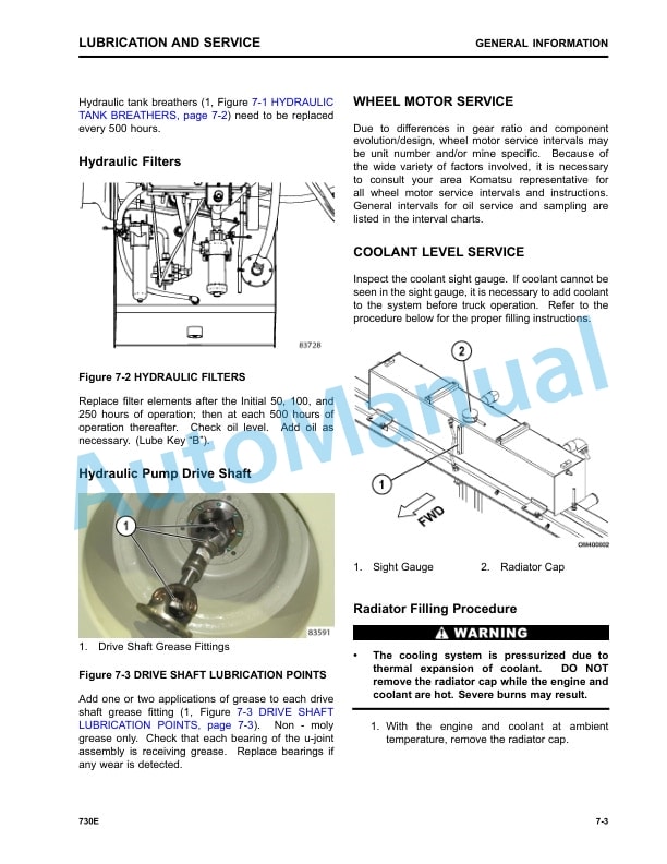 Komatsu 730E Dump Truck Operation and Maintenance Manual CEAM024802 5 Komatsu 730E Dump Truck Operation and Maintenance Manual CEAM024802 - Image 5