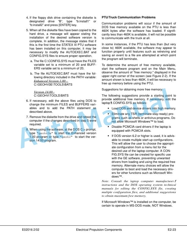 Alternative view of Komatsu 730E Dump Truck Shop Manual CEBM006001
