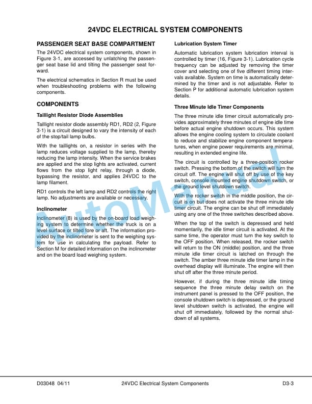 Alternative view of Komatsu 730E Trolley Dump Truck Shop Manual CEBM018301