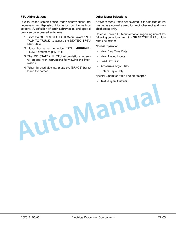 Komatsu 730E Trolley Dump Truck Shop Manual CEBM026100 3 Komatsu 730E Trolley Dump Truck Shop Manual CEBM026100 - Image 3
