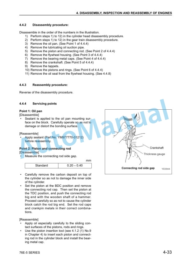 Komatsu 76E-5 Series Diesel Engine Shop Manual SEBM037700 4 Komatsu 76E-5 Series Diesel Engine Shop Manual SEBM037700 - Image 4