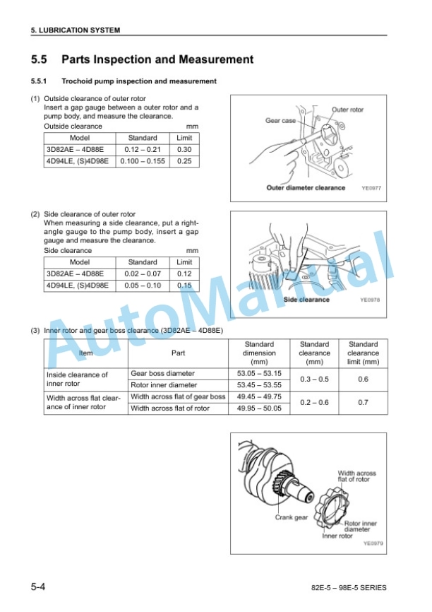 Komatsu 82E-5, 98E-5 Series Diesel Engine Shop Manual SEBM035101 4 Komatsu 82E-5, 98E-5 Series Diesel Engine Shop Manual SEBM035101 - Image 4