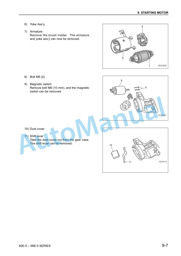 Komatsu 82E-5, 98E-5 Series Diesel Engine Shop Manual SEBM035101 5 Komatsu 82E-5, 98E-5 Series Diesel Engine Shop Manual SEBM035101 - Image 5