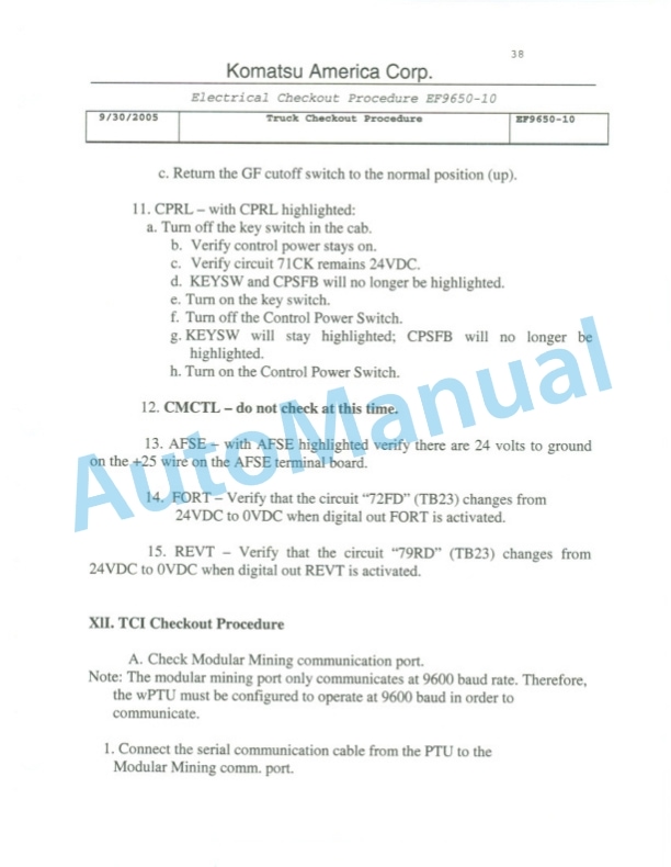 Komatsu 830E-1AC Dump Truck Field Assembly Instruction CEAW005100 5 Komatsu 830E-1AC Dump Truck Field Assembly Instruction CEAW005100 - Image 5