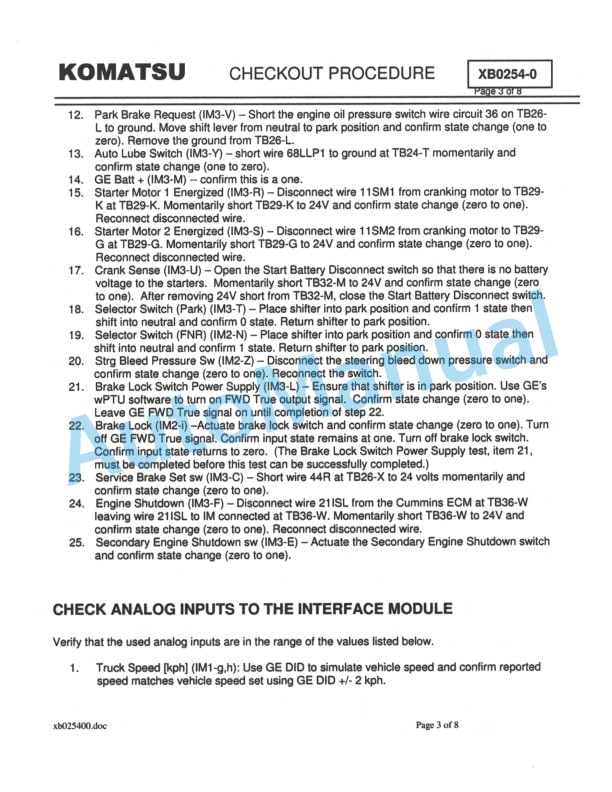 Komatsu 830E-1AC Dump Truck Field Assembly Instruction CEAW006402 4 Komatsu 830E-1AC Dump Truck Field Assembly Instruction CEAW006402 - Image 4