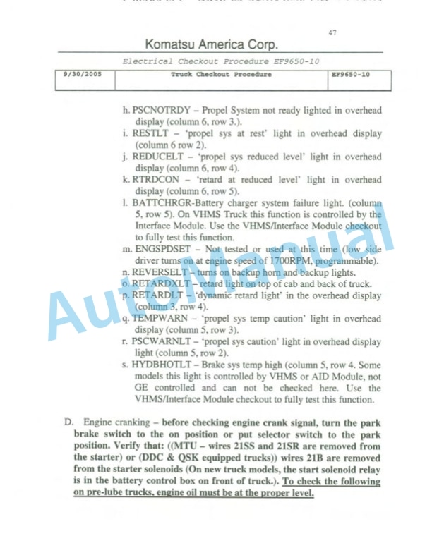 Komatsu 830E-1AC Dump Truck Field Assembly Instruction CEAW006402 5 Komatsu 830E-1AC Dump Truck Field Assembly Instruction CEAW006402 - Image 5