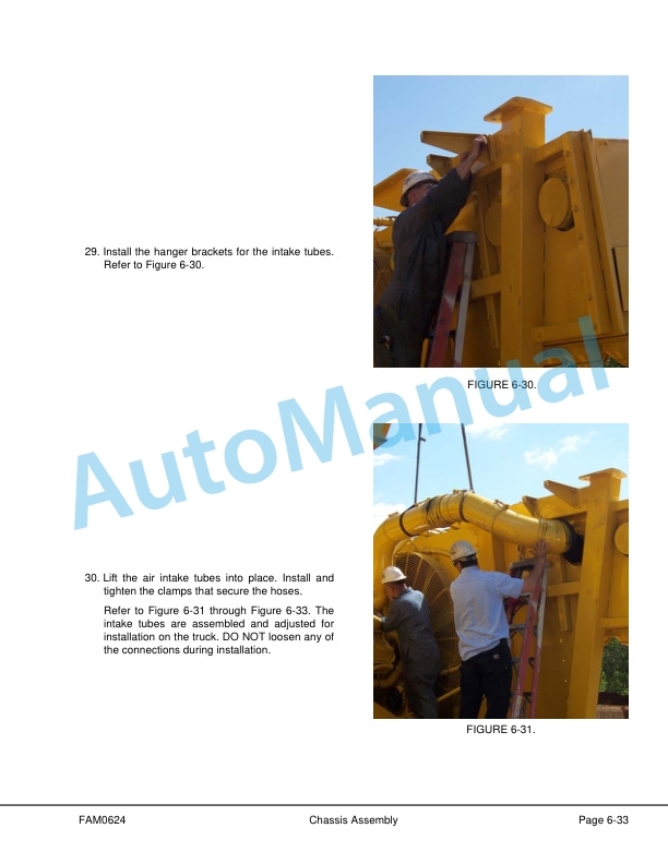 Alternative view of Komatsu 830E-1AC Dump Truck Field Assembly Instruction CEAW006803