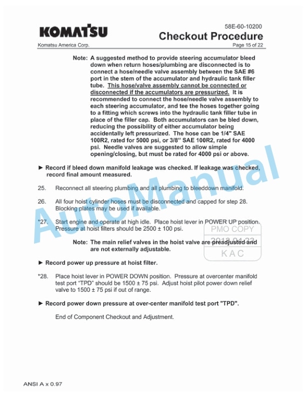 Komatsu 830E-1AC Dump Truck Field Assembly Instruction CEAW006803 4 Komatsu 830E-1AC Dump Truck Field Assembly Instruction CEAW006803 - Image 4