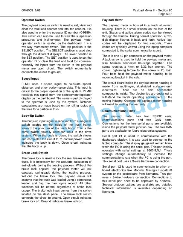 Komatsu 830E-1AC Dump Truck Operation and Maintenance Manual CEAM020801 5 Komatsu 830E-1AC Dump Truck Operation and Maintenance Manual CEAM020801 - Image 5