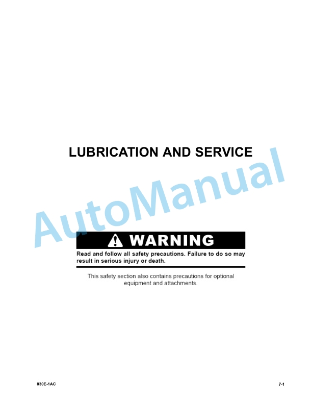 Komatsu 830E-1AC Dump Truck Operation and Maintenance Manual CEAM024404 5 Komatsu 830E-1AC Dump Truck Operation and Maintenance Manual CEAM024404 - Image 5