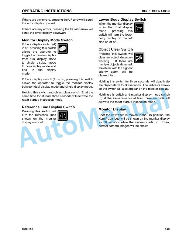Komatsu 830E-1AC Dump Truck Operation and Maintenance Manual CEAM029402 3 Komatsu 830E-1AC Dump Truck Operation and Maintenance Manual CEAM029402 - Image 3