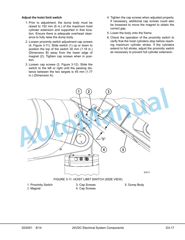 Alternative view of Komatsu 830E-1AC Dump Truck Shop Manual CEBM029300