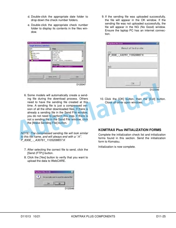 Alternative view of Komatsu 830E-1AC Dump Truck Shop Manual CEBM037700