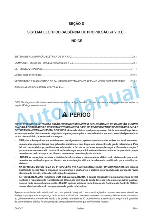 Alternative view of Komatsu 830E-1AC Dump Truck Shop Manual KPBM024002